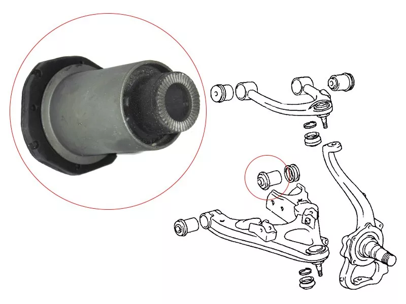 Сайлентблок рычага Toyota Land Cruiser (J100) 98-07 / Lexus LX 98-07 - Артикул ST4865560020 - Производитель Sat - Фото, Отзывы, Цены 