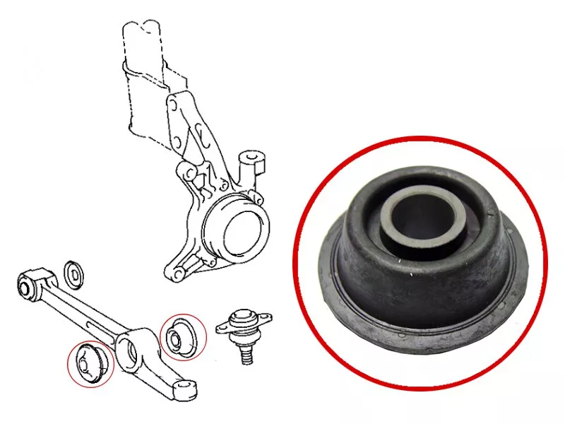 Сайлентблок рычага Toyota Camry 90-98 / Vista 90-98 - Артикул ST4867432110 - Производитель Sat - Фото, Отзывы, Цены 