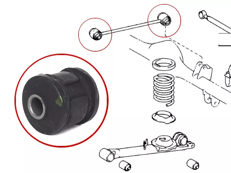 Сайлентблок Toyota Lite Ace Noah 96-01 - Артикул ST4870228130 - Производитель Sat - Фото, Отзывы, Цены 