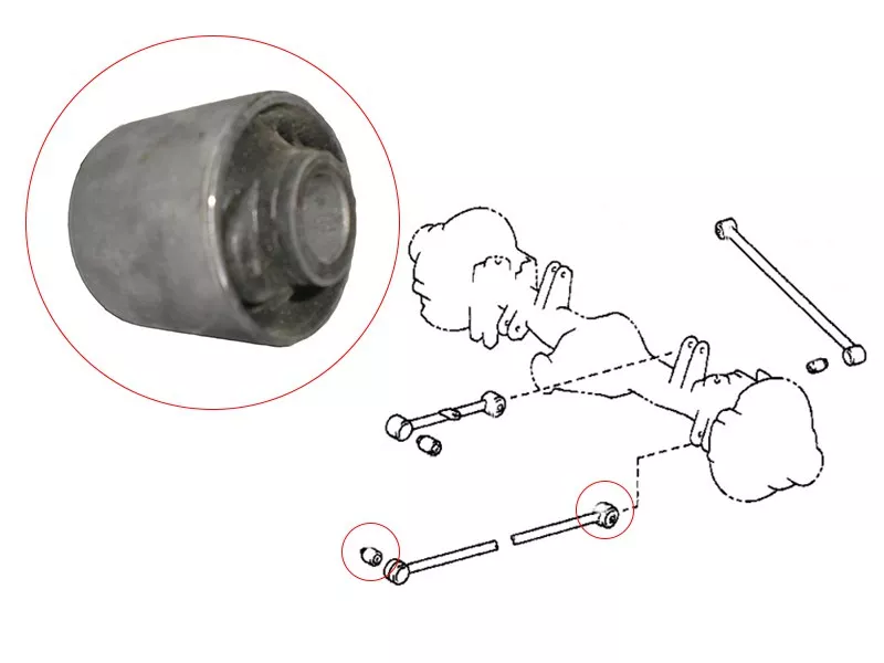 Сайлентблок рычага Toyota Land Cruiser (J80) 89-97 / Highlander 07-13 - Артикул ST4870260040 - Производитель Sat - Фото, Отзывы, Цены 