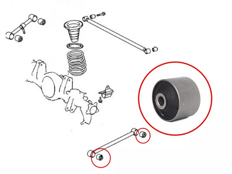 Сайлентблок рычага Toyota Land Cruiser (J200) 07-21 / Lexus LX 07-23 - Артикул ST4870260140 - Производитель Sat - Фото, Отзывы, Цены 