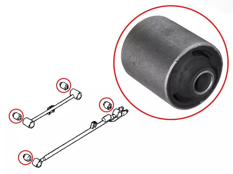 Сайлентблок рычага Daihatsu Be-Go 06-16 / Terios 06 - Артикул ST48704B4010 - Производитель Sat - Фото, Отзывы, Цены 