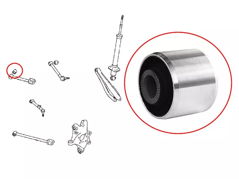 Сайлентблок Toyota Crown 03-08 / Lexus GS 05-12 - Артикул ST4871430030 - Производитель Sat - Фото, Отзывы, Цены 