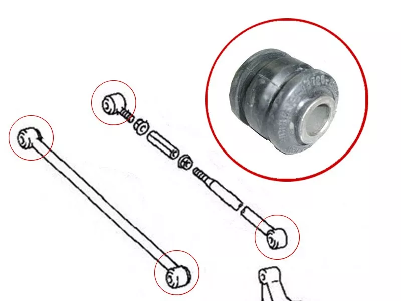 Сайлентблок Toyota Camry (XV20) 96-02 / Corolla 91-02 - Артикул ST4872512180 - Производитель Sat - Фото, Отзывы, Цены 