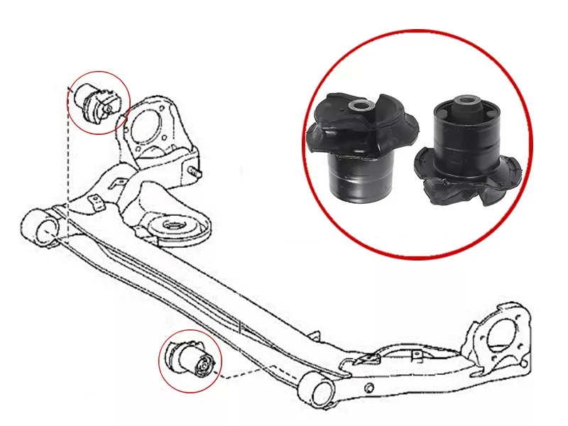 Сайлентблок балки Nissan Serena 05-10 / Toyota Ipsum 01-09 - Артикул ST4872528091 - Производитель Sat - Фото, Отзывы, Цены 