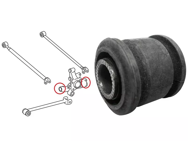 Сайлентблок рычага Lexus RX 97-09 / Toyota Caldina 92-02 - Артикул ST4872548020 - Производитель Sat - Фото, Отзывы, Цены 