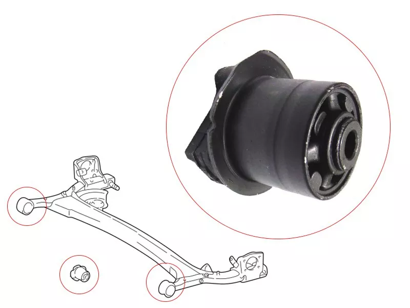 Сайлентблок балки Toyota Passo 04-16 / Vitz 99-05 - Артикул ST4872552010 - Производитель Sat - Фото, Отзывы, Цены 
