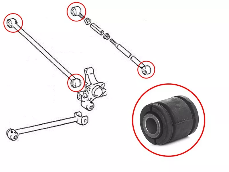 Сайлентблок рычага Toyota Caldina (T190) 92-02 / Carina 92-96 - Артикул ST4873020160B - Производитель Sat - Фото, Отзывы, Цены 