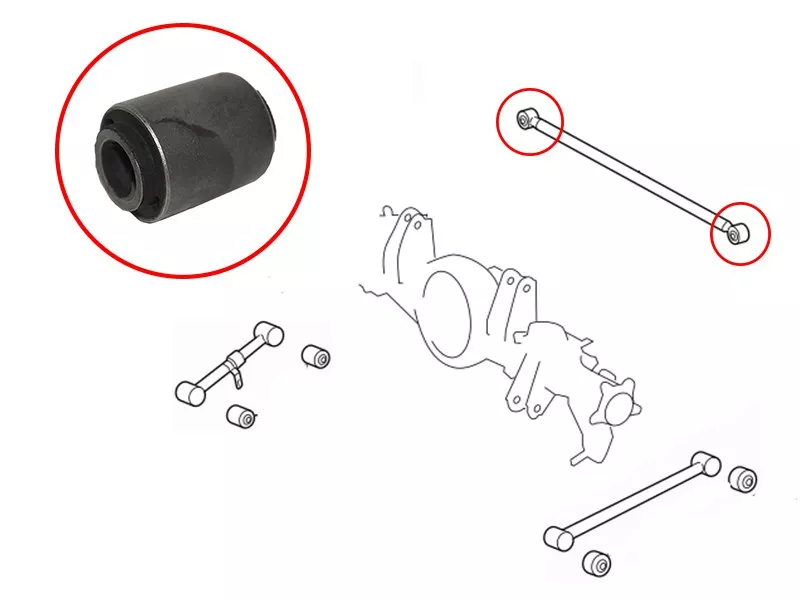 Сайлентблок рычага Toyota Land Cruiser (J200) 07-21 / Lexus LX 07-23 - Артикул ST4874060150B - Производитель Sat - Фото, Отзывы, Цены 