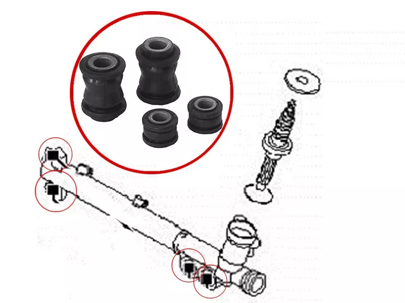 Сайлентблок рулевой рейки Infiniti FX35 02-08 / FX45 02-09 - Артикул ST49001CG100B - Производитель Sat - Фото, Отзывы, Цены 