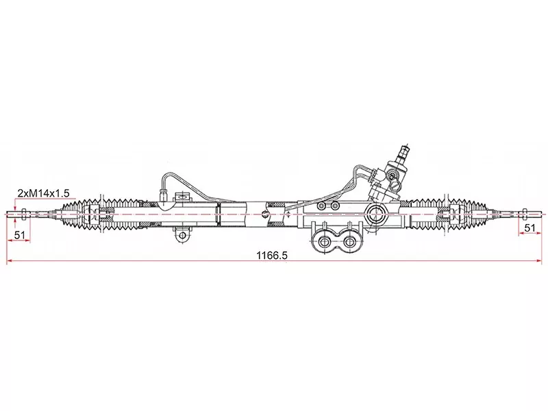 Рейка рулевая NISSAN NAVARA 05- LHD - Артикул ST49200EA015 - Производитель Sat - Фото, Отзывы, Цены 