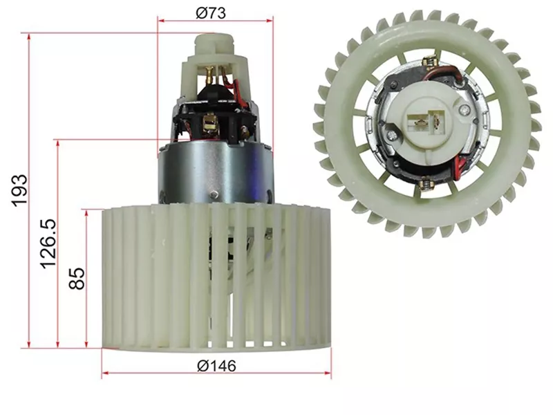Мотор отопителя салона (Левый руль) Audi A6 94-97 / 100 91-95 - Артикул ST4A0959101A - Производитель Sat - Фото, Отзывы, Цены 