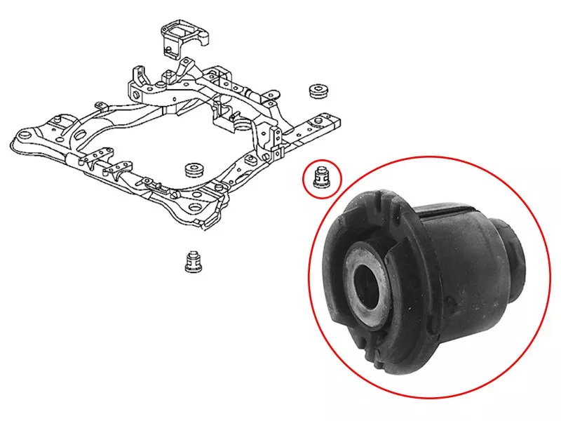 Сайлентблок Honda Accord 02-08 / Acura TL 03-08 - Артикул ST50270SEAE01 - Производитель Sat - Фото, Отзывы, Цены 