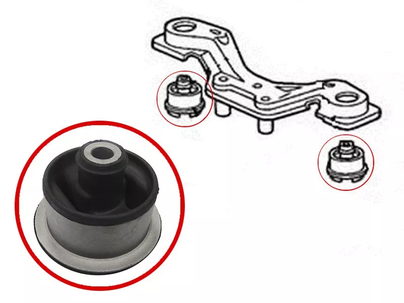 Сайлентблок Honda Civic 87-06 / Civic Ferio 91-05 - Артикул ST50711S9A000 - Производитель Sat - Фото, Отзывы, Цены 