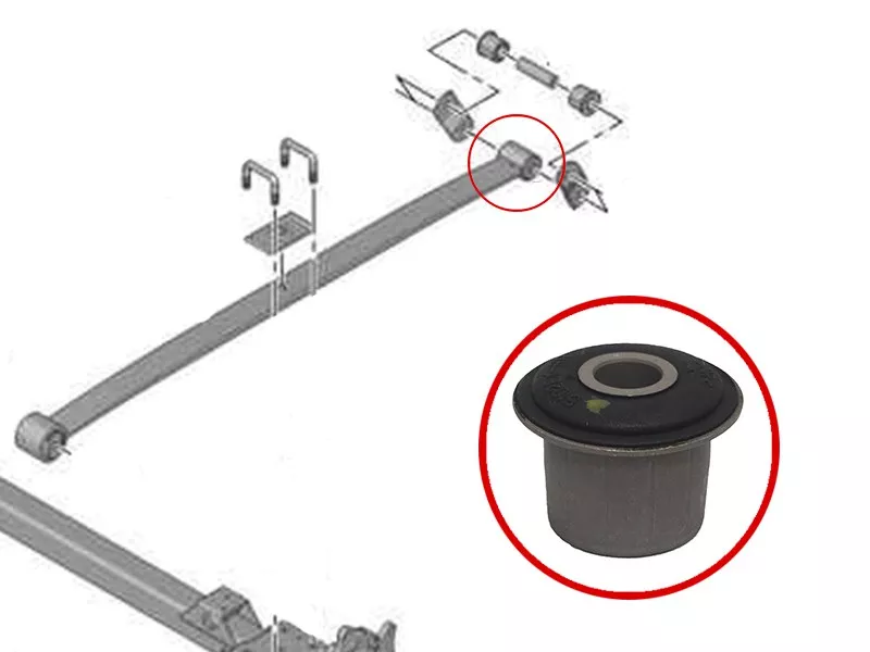 Сайлентблок Peugeot Boxer 06- / Citroen Jumper 06- / Fiat Ducato 06 - Артикул ST5102EYRR - Производитель Sat - Фото, Отзывы, Цены 