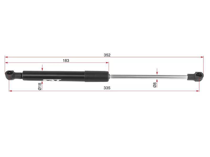 Амортизатор капота BMW 5-Series 95-04 (Справа=Слева) - Артикул ST51238174866 - Производитель Sat - Фото, Отзывы, Цены 