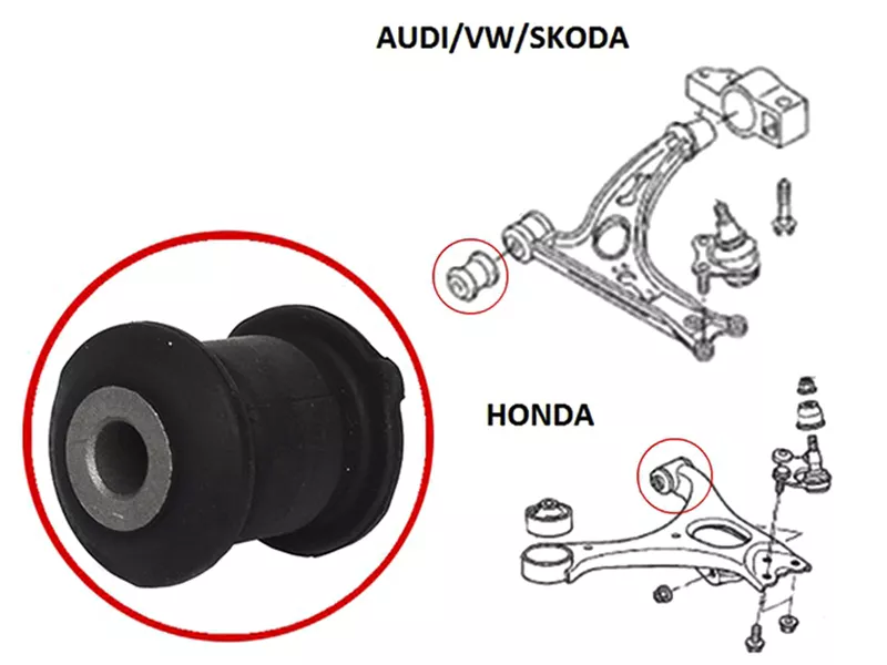 Сайлентблок рычага Audi A3 03- / Q3 11-19 - Артикул ST51350SNAA03B - Производитель Sat - Фото, Отзывы, Цены 