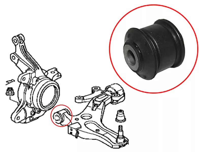 Сайлентблок рычага Honda Airwave 05-10 / Partner 06-10 - Артикул ST51360SLA033B - Производитель Sat - Фото, Отзывы, Цены 