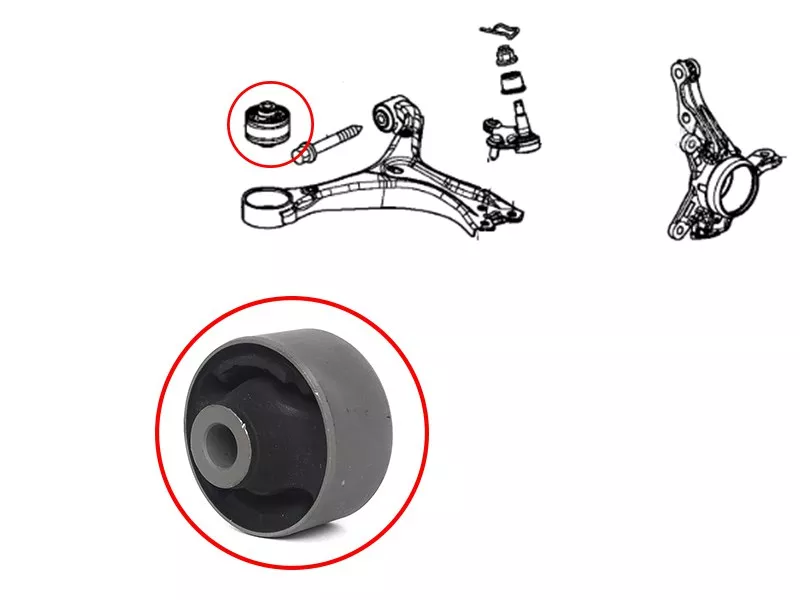 Сайлентблок рычага Honda Civic 11-15 - Артикул ST51391TR0A01 - Производитель Sat - Фото, Отзывы, Цены 