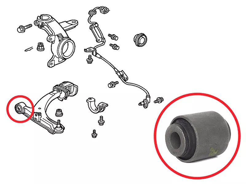 Сайлентблок рычага Honda HR-V 98-07 / Logo 96-01 - Артикул ST51392S2HG01 - Производитель Sat - Фото, Отзывы, Цены 