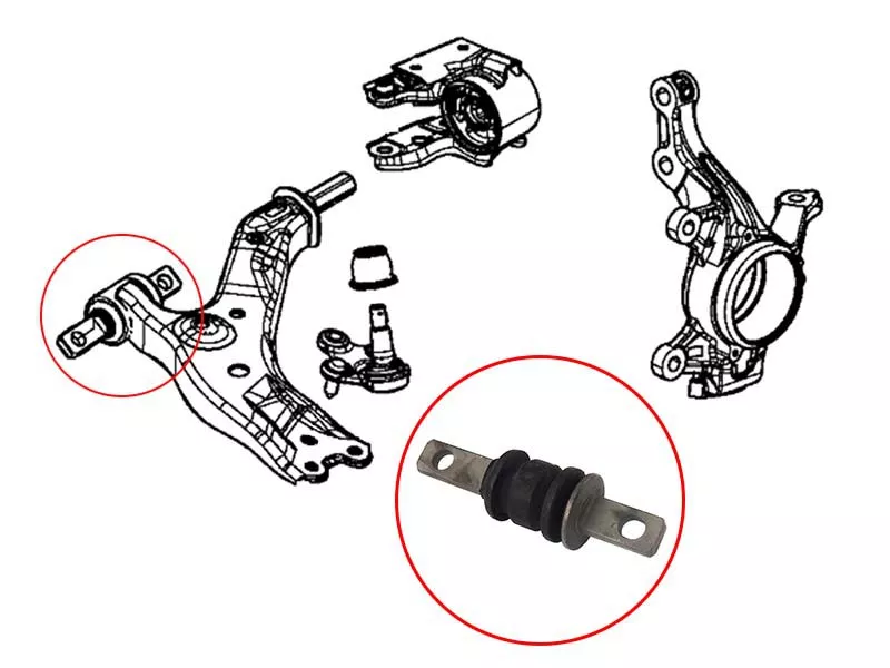 Сайлентблок Honda CR-V 11-18 - Артикул ST51392T0TH01 - Производитель Sat - Фото, Отзывы, Цены 