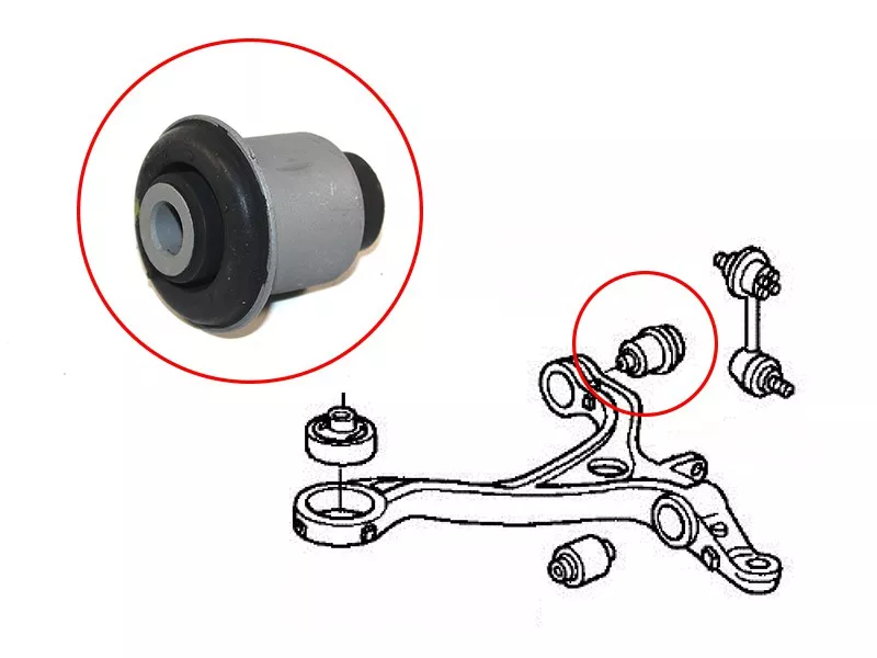 Сайлентблок рычага Honda Accord 02-13 / Acura TSX 03-08 - Артикул ST51393SDAA02 - Производитель Sat - Фото, Отзывы, Цены 