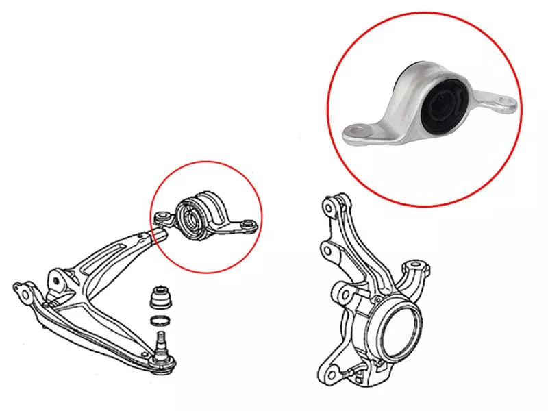 Сайлентблок рычага Honda Civic 05-12 / Civic USA 05-08 - Артикул ST51395SMGE03 - Производитель Sat - Фото, Отзывы, Цены 