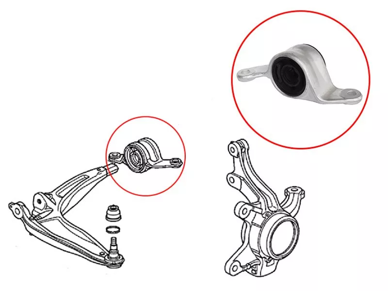 Сайлентблок рычага Honda Civic 05-12 / Civic USA 05-08 - Артикул ST51396SMGE03 - Производитель Sat - Фото, Отзывы, Цены 