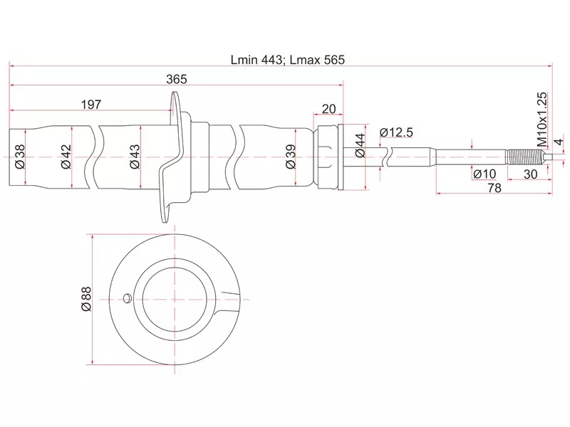 Стойка передняя Honda Accord 97-03 - Артикул ST51605S1AG22 - Производитель Sat - Фото, Отзывы, Цены 