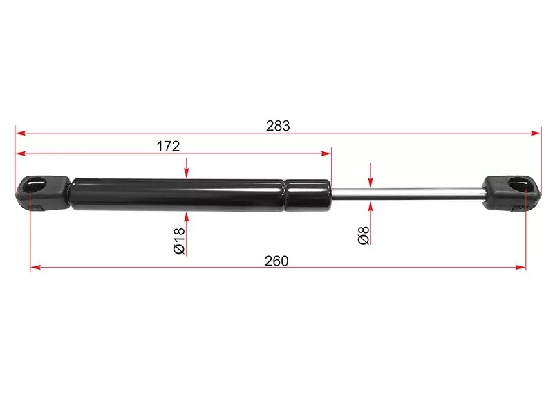 Амортизатор крышки багажника (седан) -ST5176952 Sat для OPEL ASTRA