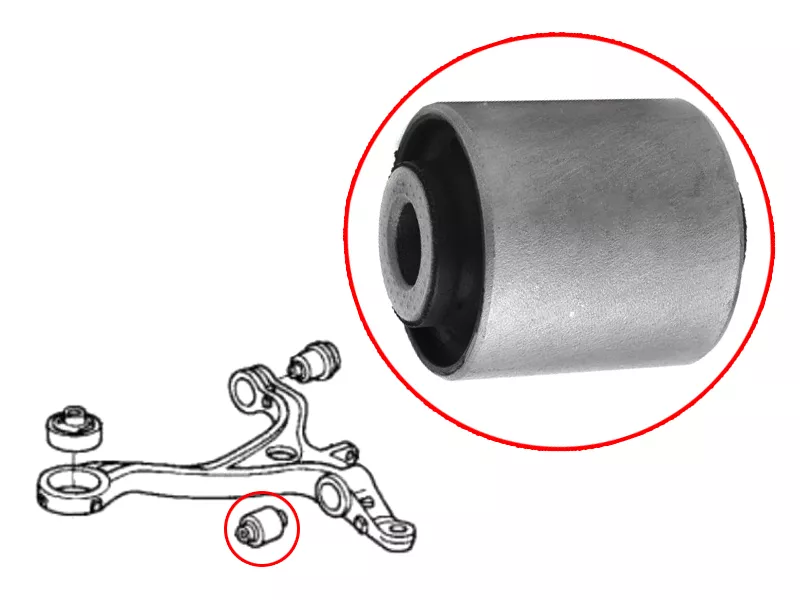 Сайлентблок рычага Honda Accord 93-13 / Acura TL 96-08 - Артикул ST51810SDAA01 - Производитель Sat - Фото, Отзывы, Цены 