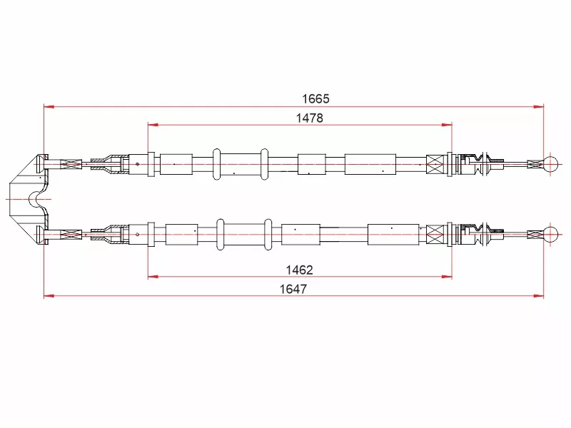 Трос ручного тормоза OPEL ASTRA H III 04-11 - Артикул ST520036 - Производитель Sat - Фото, Отзывы, Цены 