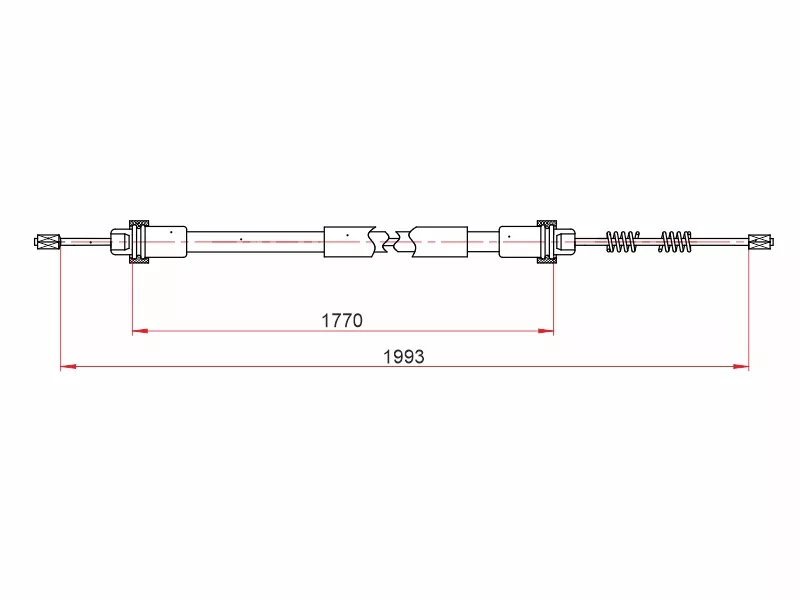 Трос ручного тормоза LADA LARGUS 12-/LOGAN 08-15 RH/LH - Артикул ST520051 - Производитель Sat - Фото, Отзывы, Цены 
