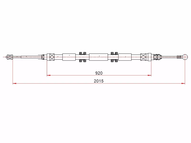 Трос ручного тормоза RENAULT KANGOO RH/LH 08 - Артикул ST520059 - Производитель Sat - Фото, Отзывы, Цены 