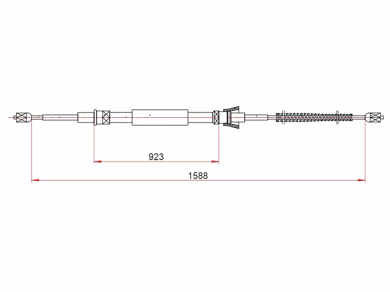 Трос ручного тормоза VW POLO (EURO) RH/LH 08-15 - Артикул ST520090 - Производитель Sat - Фото, Отзывы, Цены 