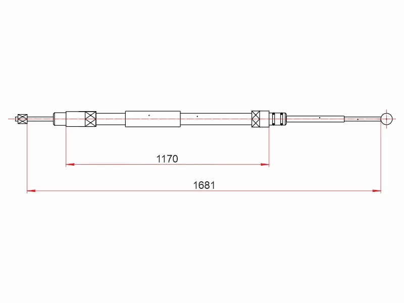 Трос ручного тормоза BMW 5 E61 LH 03-09 - Артикул ST520112 - Производитель Sat - Фото, Отзывы, Цены 