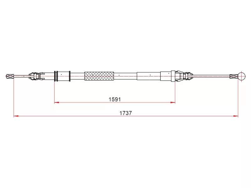 Трос ручного тормоза CITROEN JUMPY 06 - Артикул ST520124 - Производитель Sat - Фото, Отзывы, Цены 