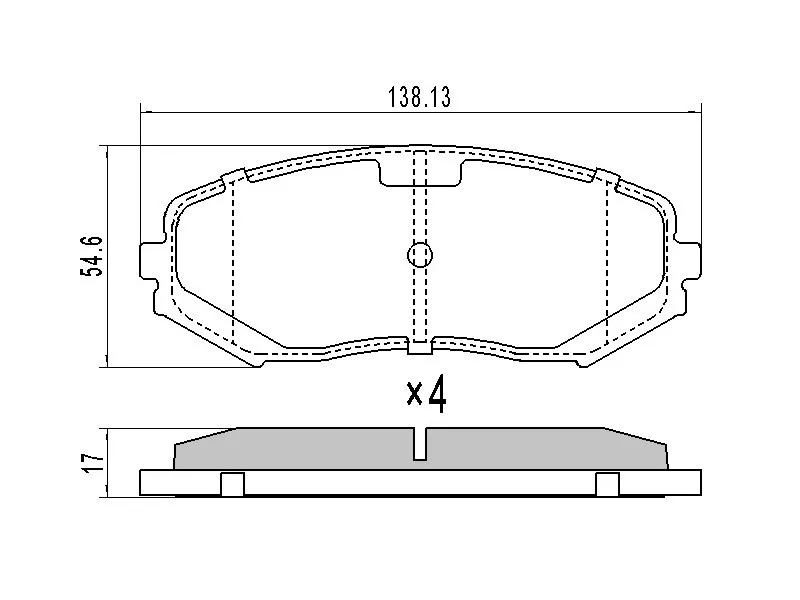 Колодки тормозные (Спереди) Suzuki Escudo 05-12 / Grand Vitara 05-16 - Артикул ST5220065J00 - Производитель Sat - Фото, Отзывы, Цены 