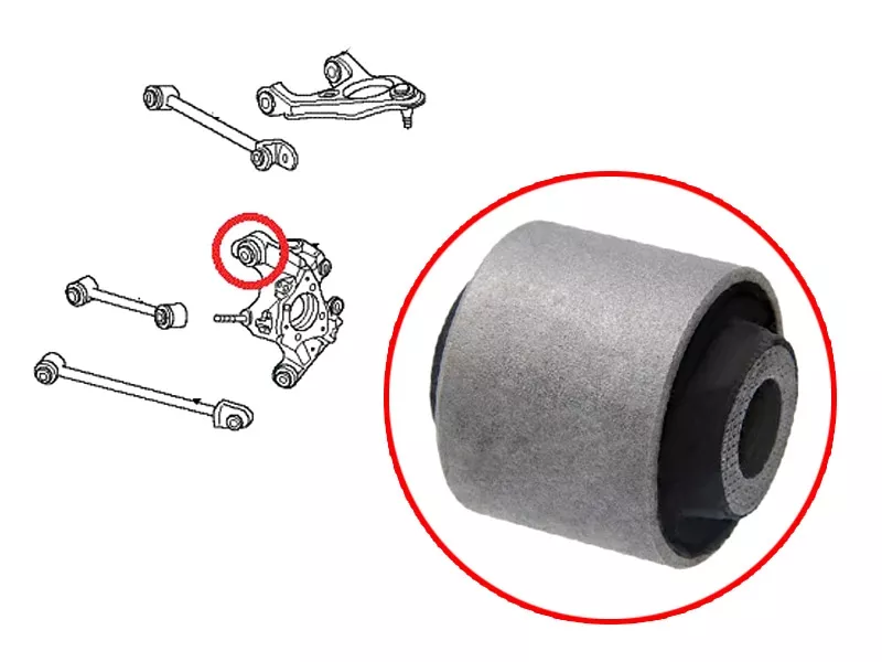 Сайлентблок цапфы Honda Accord 08-13 / Acura TSX 08-14 - Артикул ST52210TC0T00U - Производитель Sat - Фото, Отзывы, Цены 