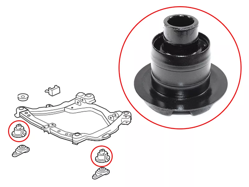 Сайлентблок подрамника Toyota Camry (XV40,XV50) 06-21 / Lexus ES 06-18 - Артикул ST5221133090 - Производитель Sat - Фото, Отзывы, Цены 