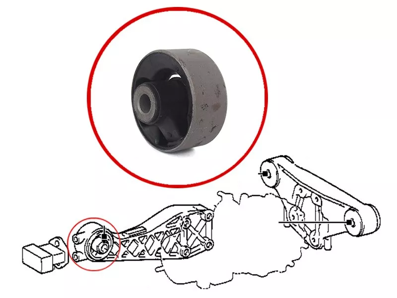 Сайлентблок редуктора Toyota Ipsum (SXM10,ACM20) 96-09 / Noah 01-13 - Артикул ST5238044010 - Производитель Sat - Фото, Отзывы, Цены 