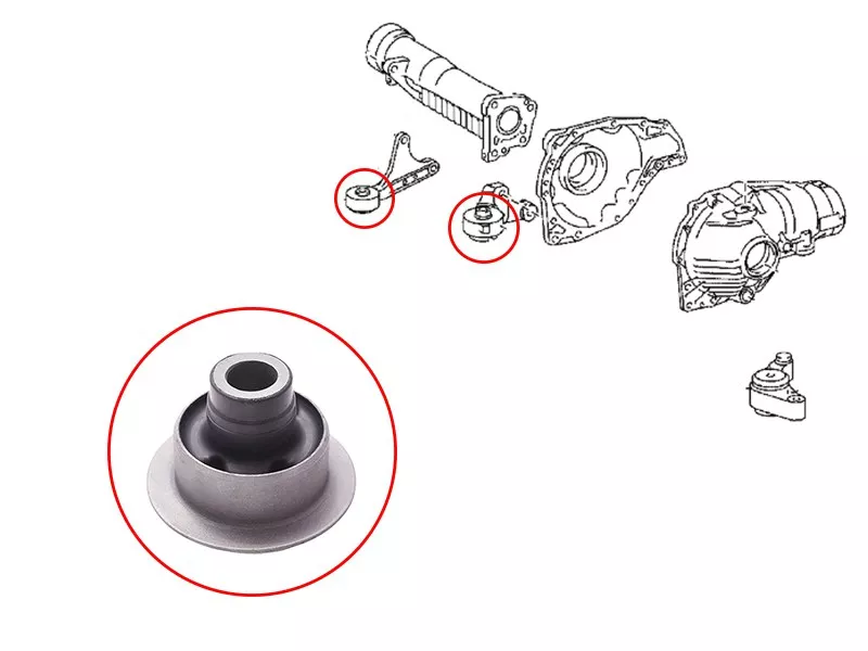 Сайлентблок редуктора Toyota Land Cruiser (J200) 07-21 / Lexus LX 07-23 - Артикул ST5238060080B - Производитель Sat - Фото, Отзывы, Цены 