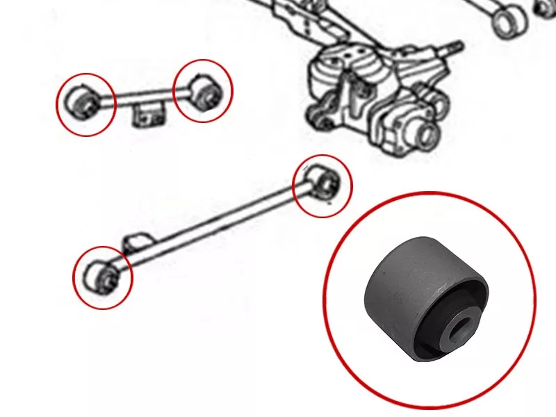 Сайлентблок Honda HR-V 98-07 / Capa 98-02 / Logo 96-01 - Артикул ST52390S2H000B - Производитель Sat - Фото, Отзывы, Цены 