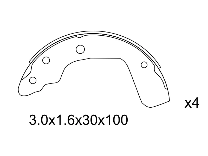 Колодки тормозные задние -ST5320063J02 Sat для SUZUKI SWIFT
