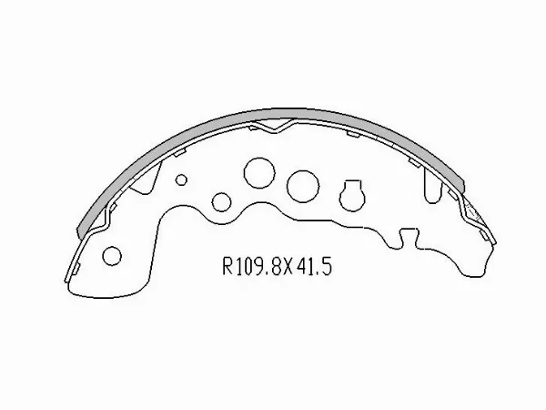 Колодки тормозные задние барабанные -ST5320065D11 Sat для SUZUKI GRAND VITARA