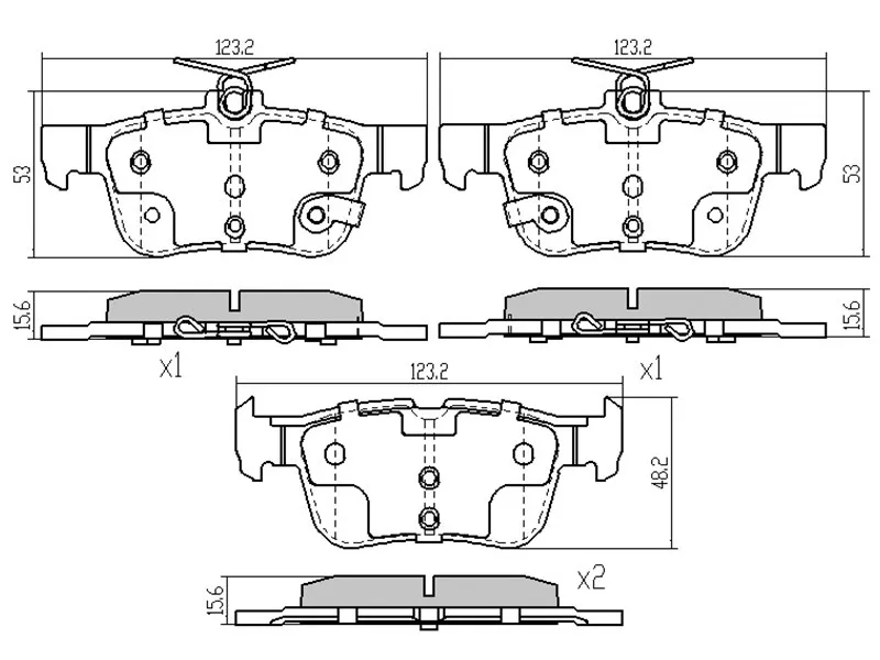 Колодки тормозные (Сзади) Ford Mondeo 14-19 / S-MAX 15 - Артикул ST5333787 - Производитель Sat - Фото, Отзывы, Цены 