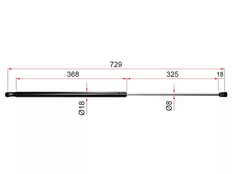 Амортизатор капота Toyota Camry (XV40) 06-11 / Camry UAE/USA 06-11 (Справа=Слева) - Артикул ST5344006060 - Производитель Sat - Фото, Отзывы, Цены 