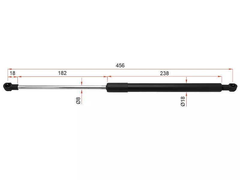 Амортизатор капота Toyota Caldina (T240) 02-07 / Lexus IS 05-16 (Справа=Слева) - Артикул ST534400W100 - Производитель Sat - Фото, Отзывы, Цены 