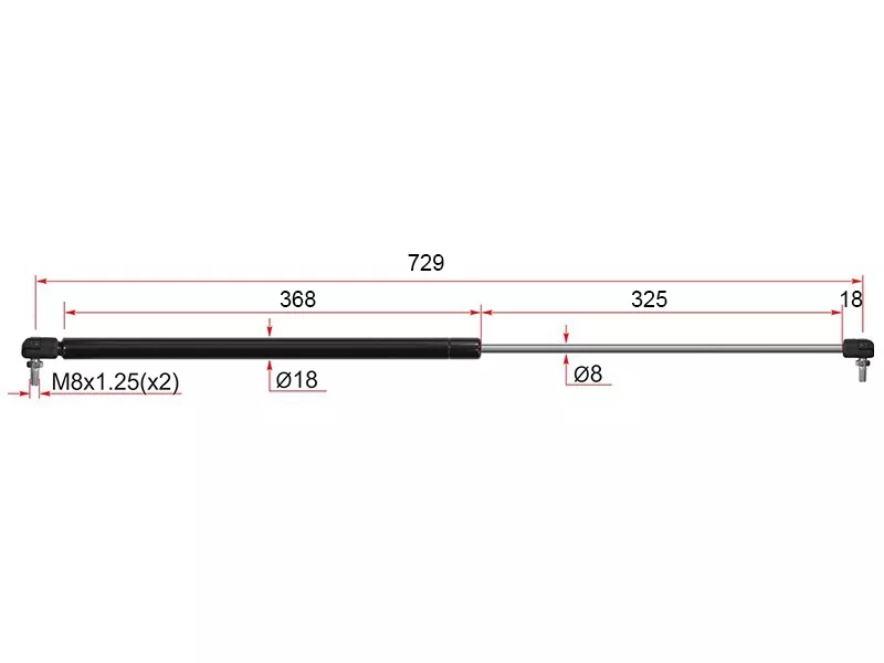 Амортизатор капота Toyota Camry (XV30) 01-06 / Camry UAE/USA 01-06 (Справа=Слева) - Артикул ST5344029050 - Производитель Sat - Фото, Отзывы, Цены 