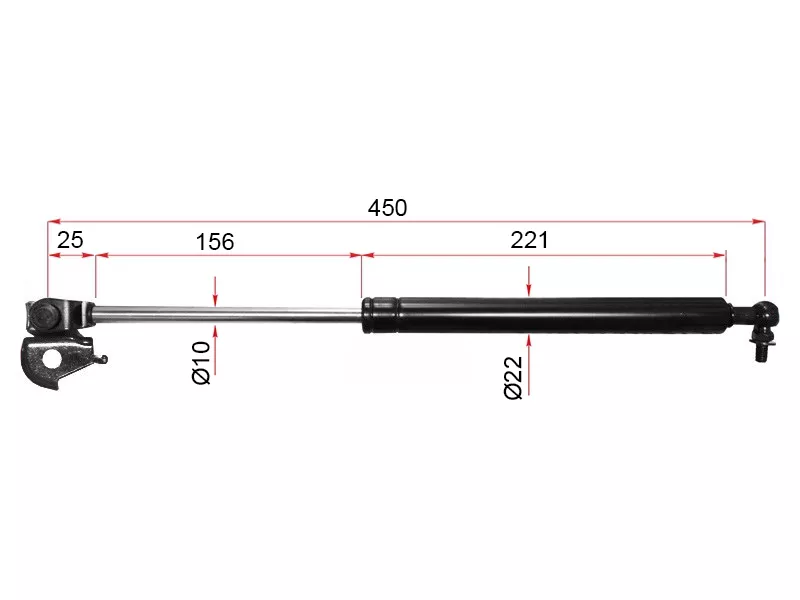 Амортизатор капота Toyota Land Cruiser (J80) 89-97 / Lexus LX 95-97 (Справа) - Артикул ST5344069015 - Производитель Sat - Фото, Отзывы, Цены 